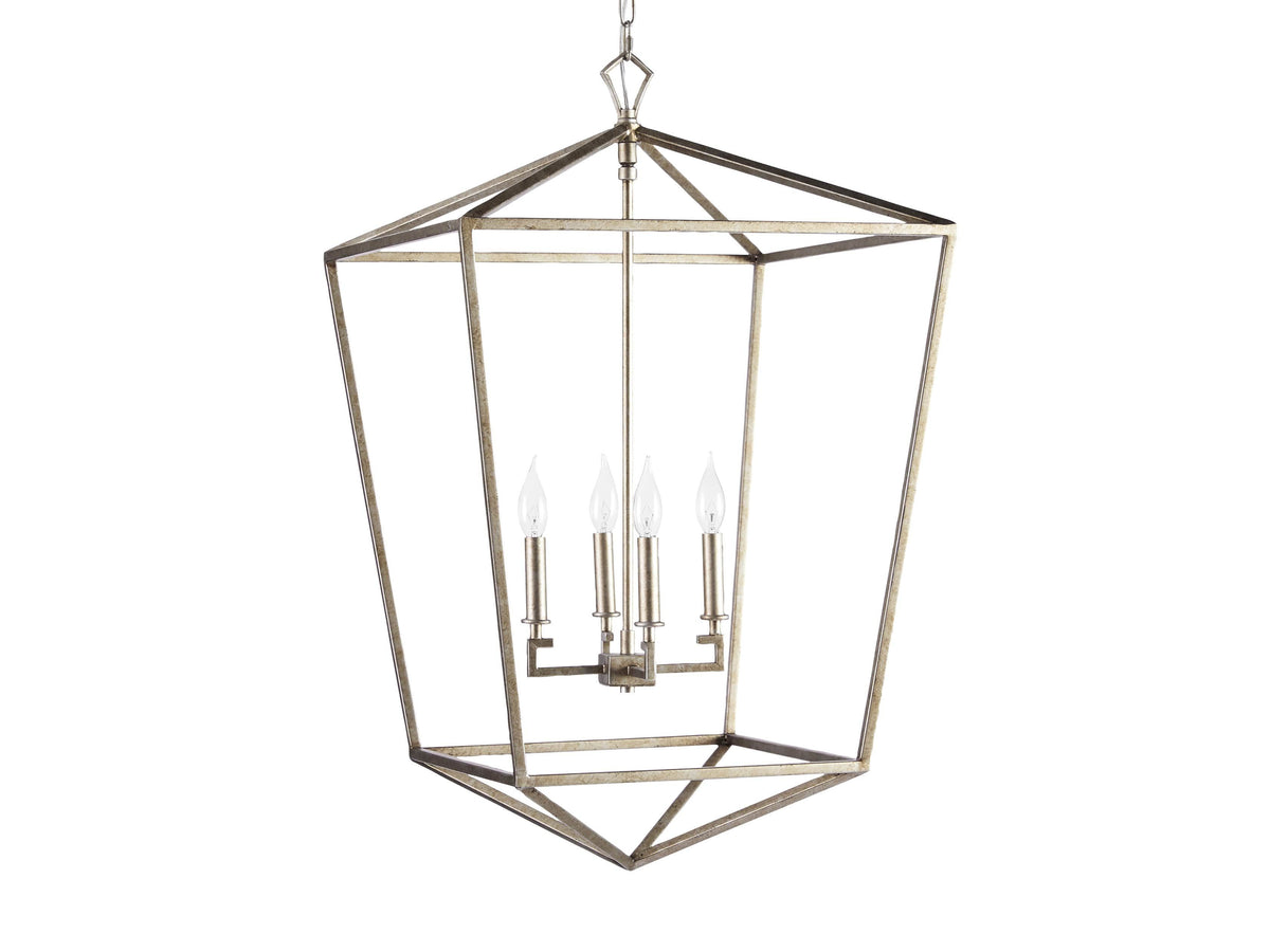 Garnet Hand Forged Cage Chandelier