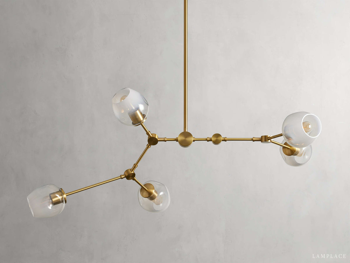 Noella Globe Glass Branch Chandelier