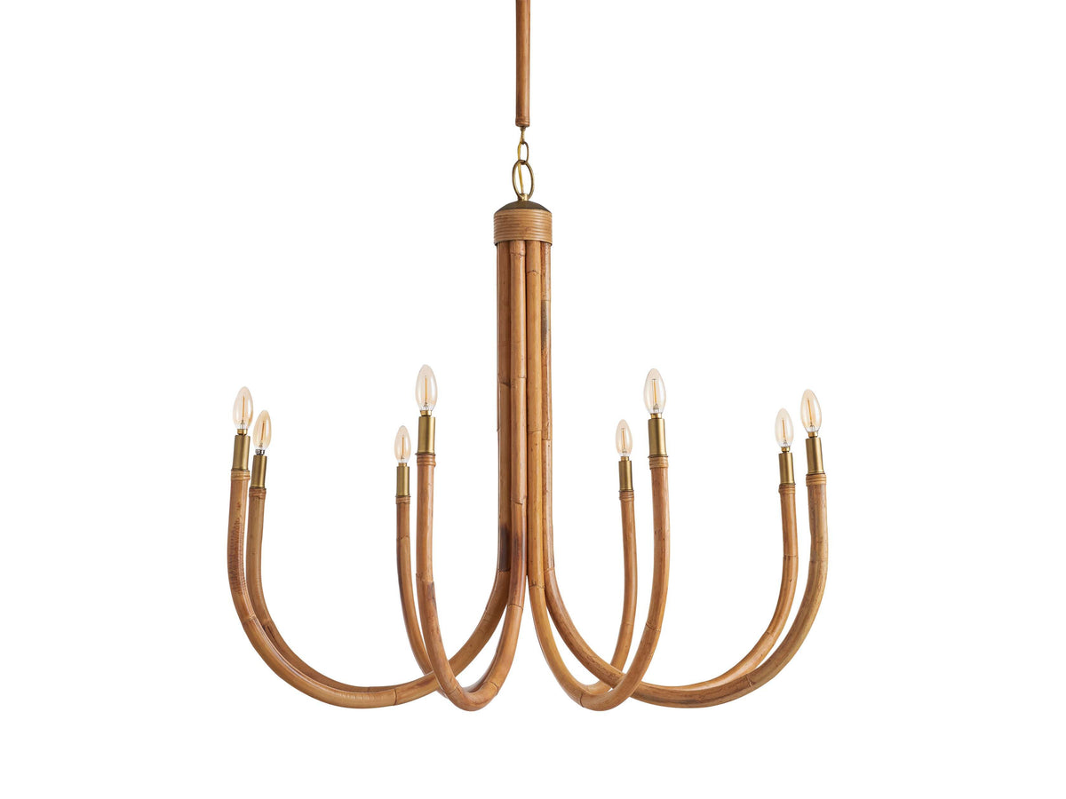 Ravda Woven Rattan Round Chandelier