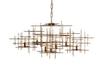 Fritz Sculpted Vintage Linear Chandelier