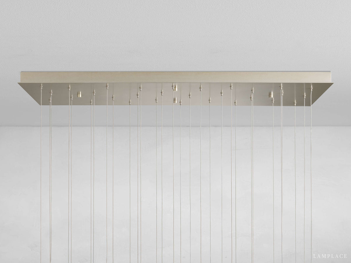 Gianna Selenite Cascade Rectangular Chandelier