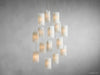 Gianna Selenite Cascade Round Chandelier