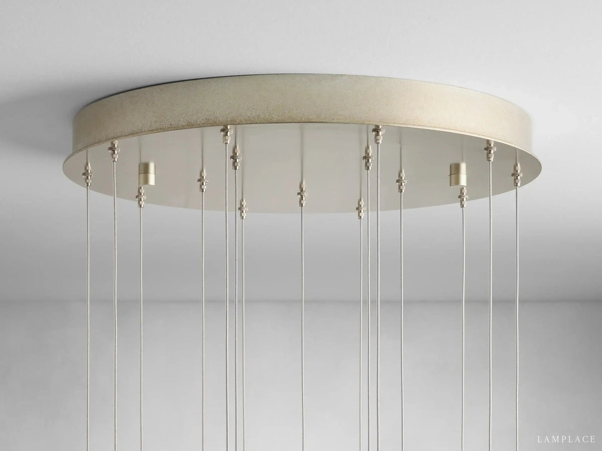 Gianna Selenite Cascade Round Chandelier