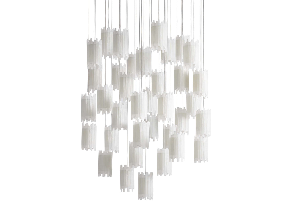 Gianna Selenite Cascade Round Chandelier