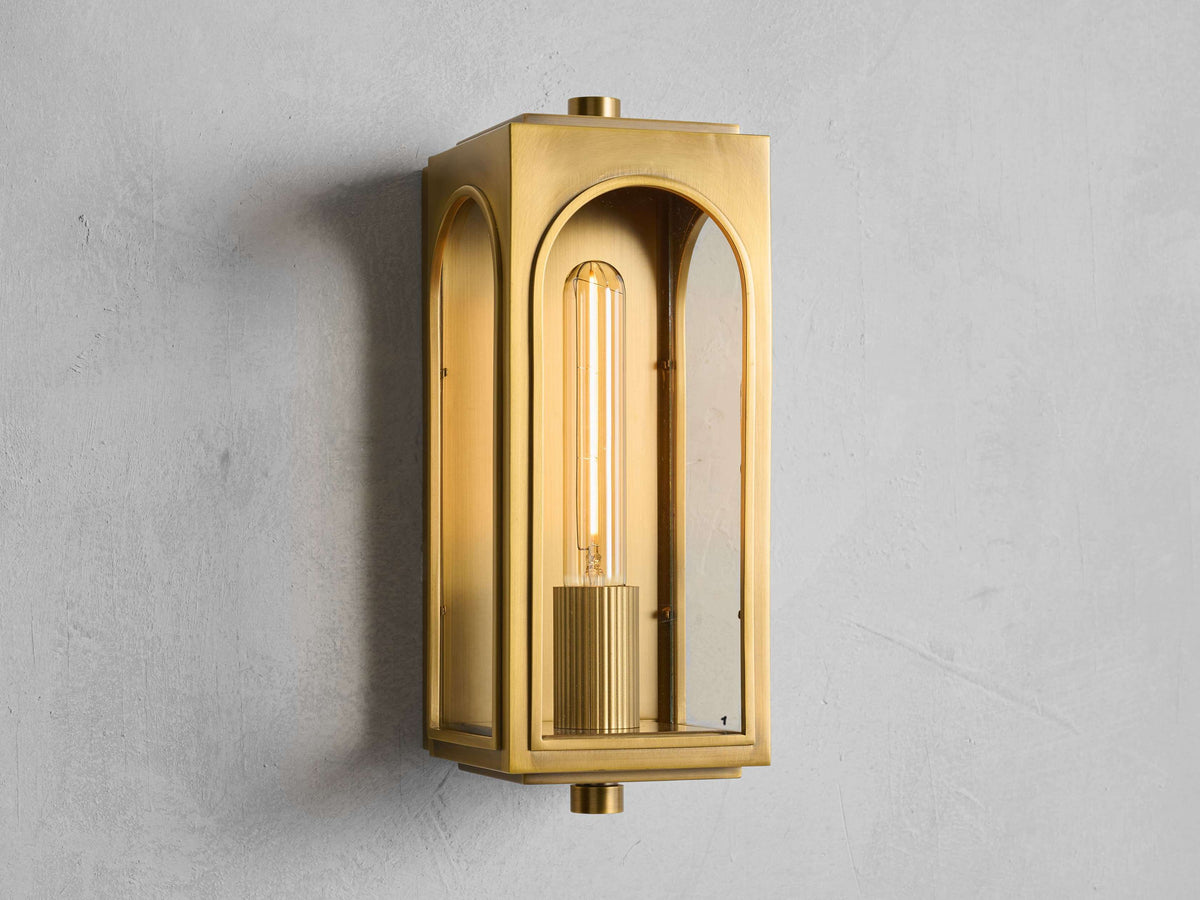 Palladian Fortress Outdoor Wall Sconce