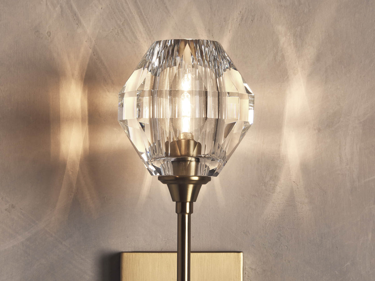 Amoroso Faceted Prism Wall Sconce