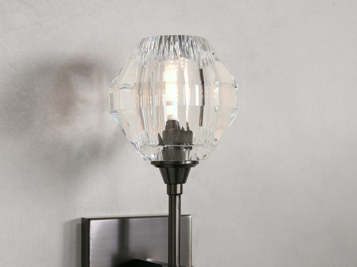 Amoroso Faceted Prism Wall Sconce