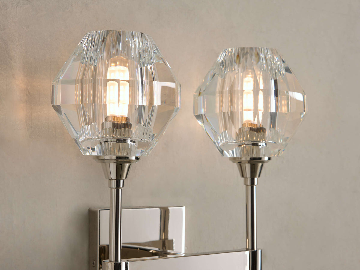 Amoroso Faceted Prism Wall Sconce