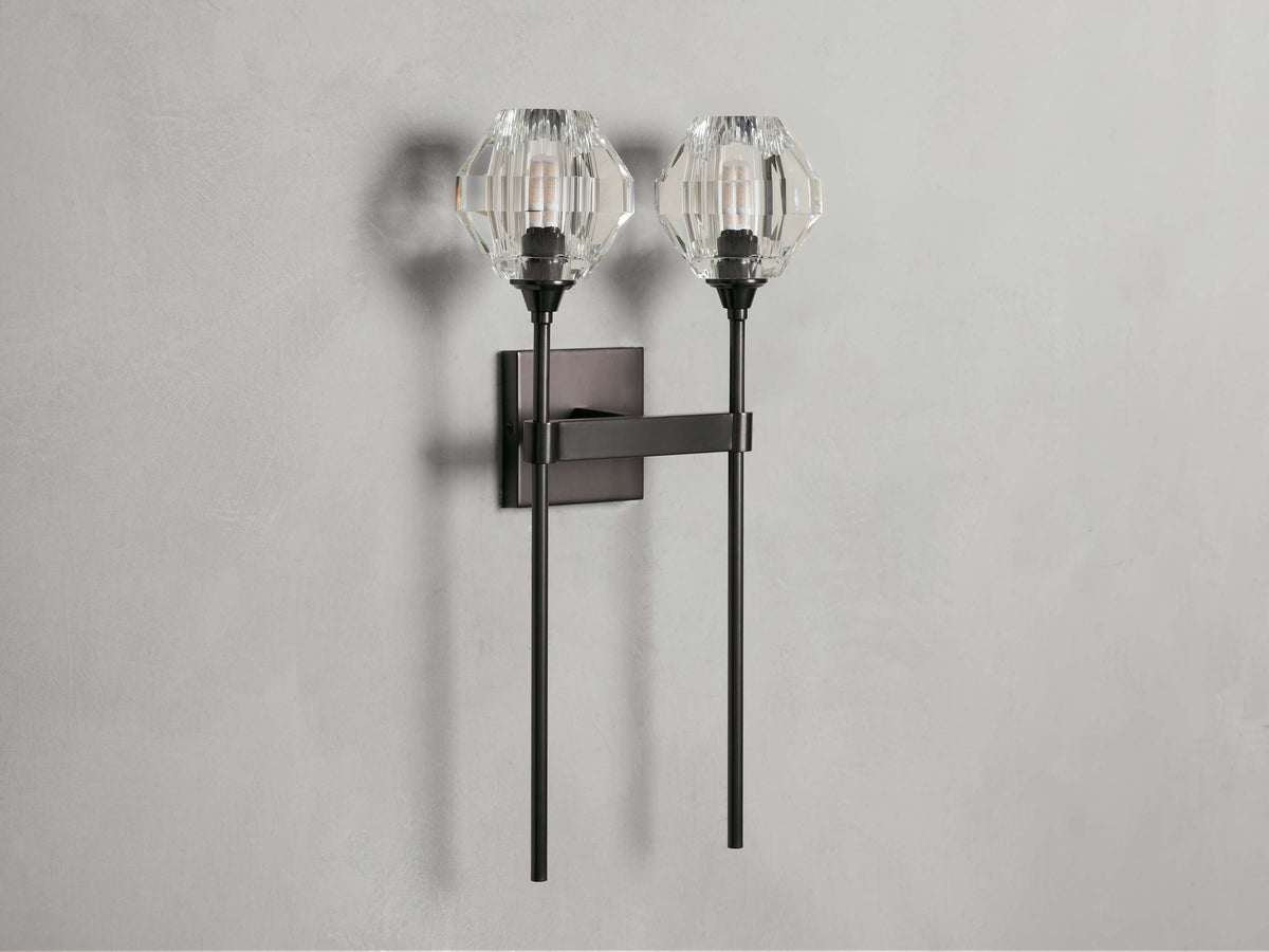 Amoroso Faceted Prism Wall Sconce