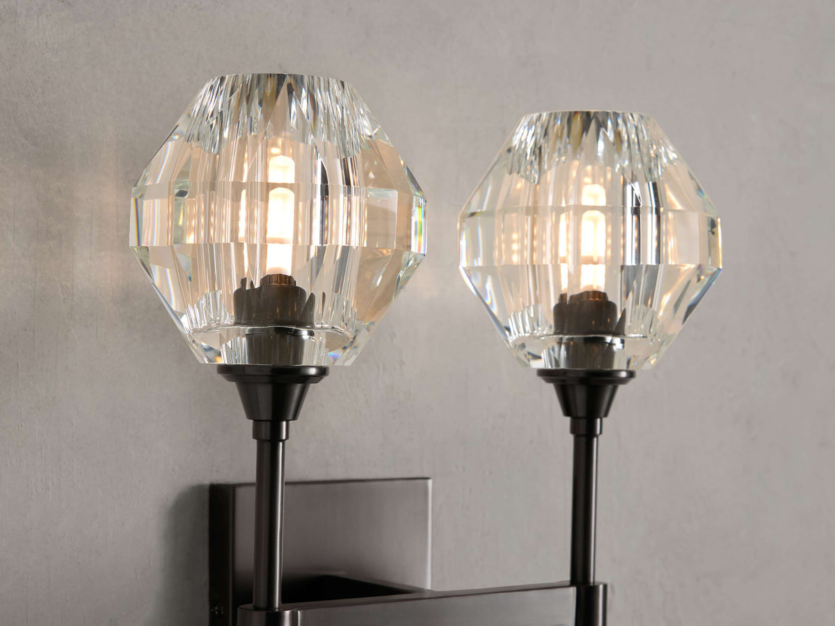 Amoroso Faceted Prism Wall Sconce
