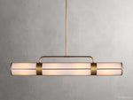 Remming Sculpted Glass Linear Chandelier