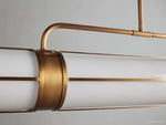 Remming Sculpted Glass Linear Chandelier