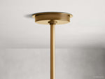 Remming Sculpted Glass Linear Chandelier