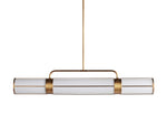 Remming Sculpted Glass Linear Chandelier