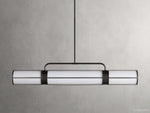 Remming Sculpted Glass Linear Chandelier