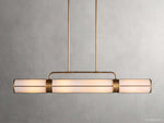 Remming Sculpted Glass Linear Chandelier
