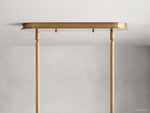 Remming Sculpted Glass Linear Chandelier
