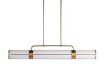 Remming Sculpted Glass Linear Chandelier