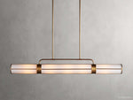 Remming Sculpted Glass Linear Chandelier