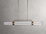 Remming Sculpted Glass Linear Chandelier