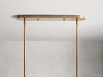 Remming Sculpted Glass Linear Chandelier