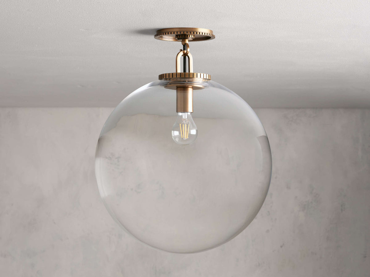 Wescott Modern Globe Flush Mount