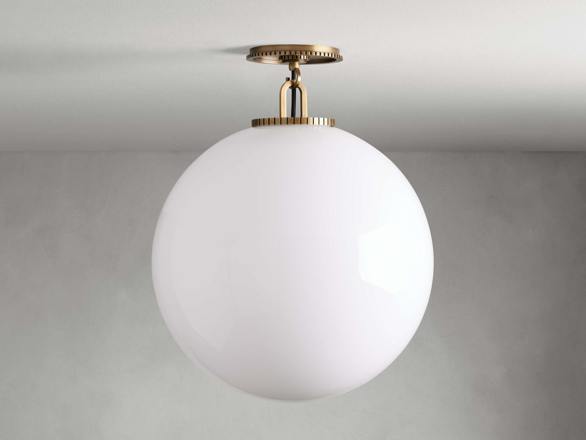 Wescott Modern Globe Flush Mount