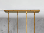 Sayre Ribbed Glass Linear Chandelier