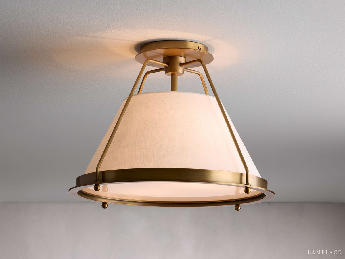 Shelton Dual Weave Flush Mount