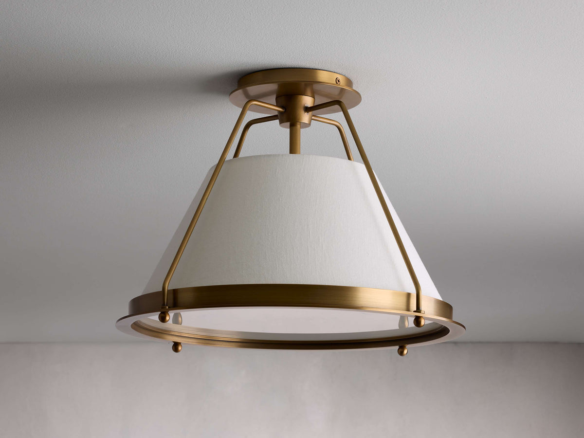 Shelton Dual Weave Flush Mount