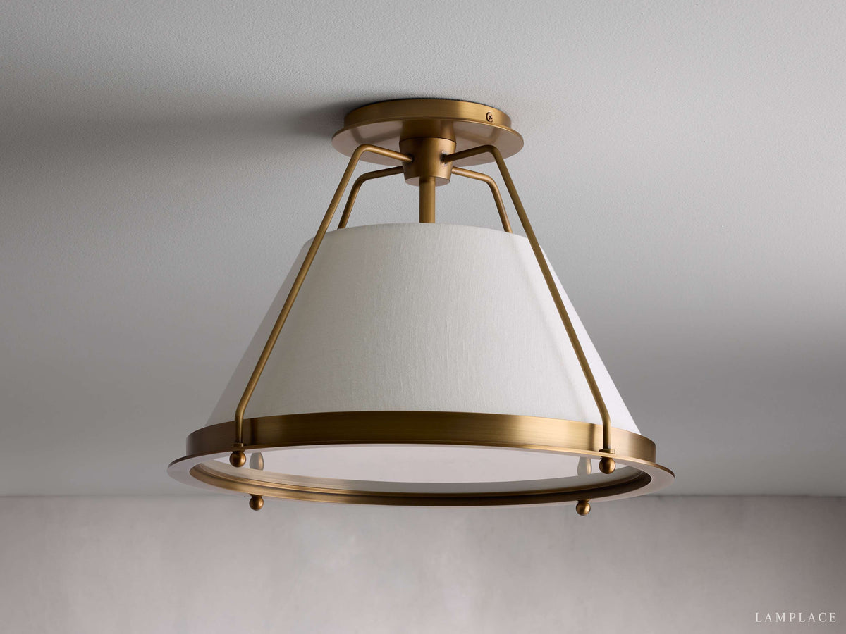 Shelton Dual Weave Flush Mount