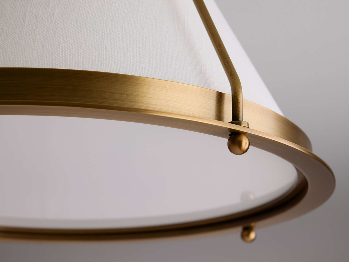 Shelton Dual Weave Flush Mount