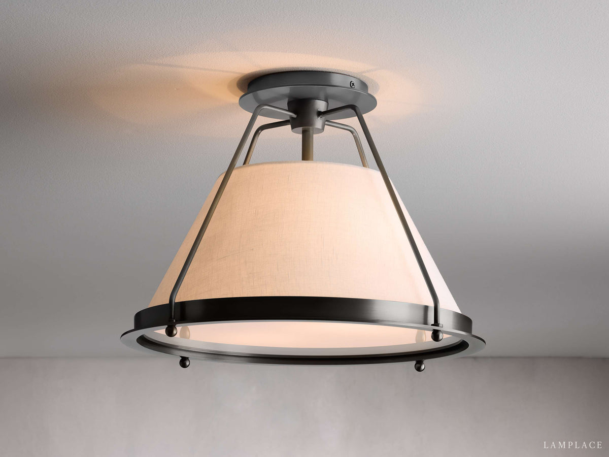 Shelton Dual Weave Flush Mount