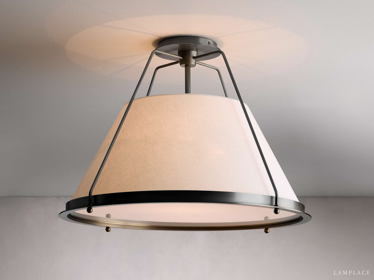 Shelton Dual Weave Flush Mount