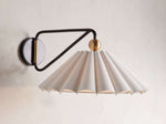 Haylen Linen Pleat Wall Sconce