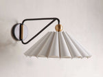 Haylen Linen Pleat Wall Sconce