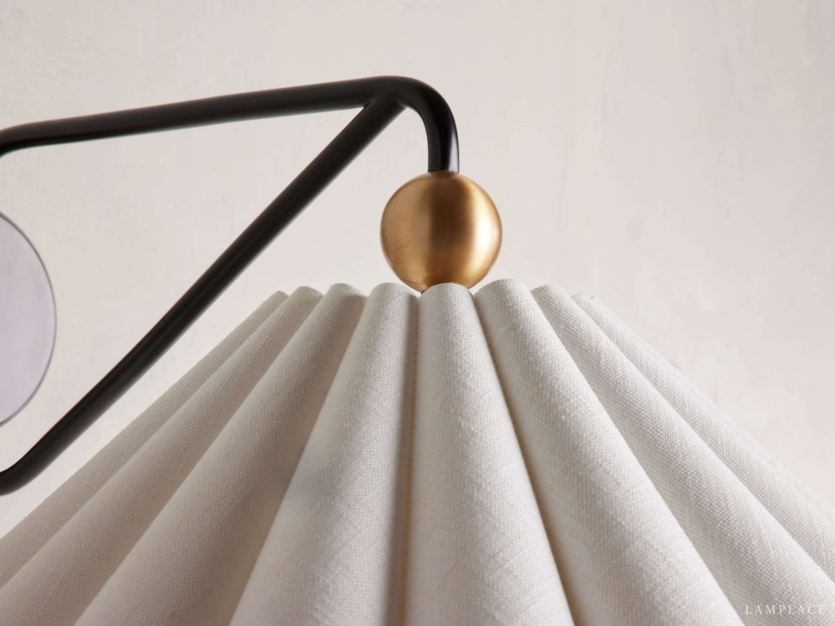 Haylen Linen Pleat Wall Sconce