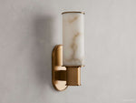 Harlin Sculpted Alabaster Wall Sconce