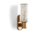 Harlin Sculpted Alabaster Wall Sconce