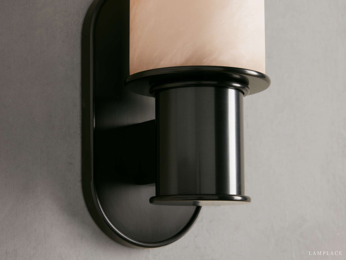 Harlin Sculpted Alabaster Wall Sconce