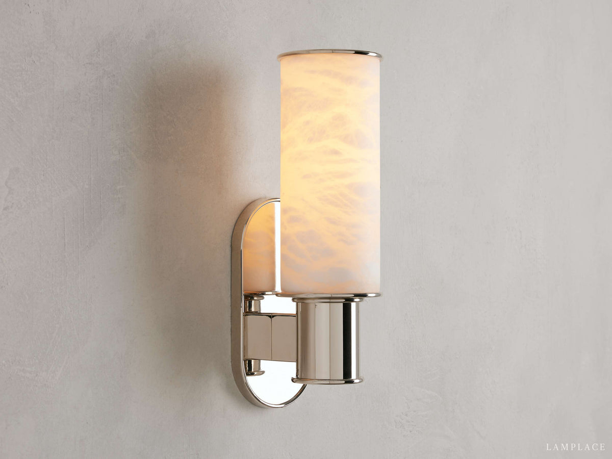 Harlin Sculpted Alabaster Wall Sconce