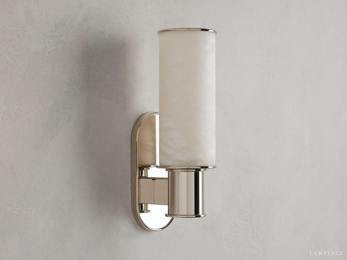 Harlin Sculpted Alabaster Wall Sconce