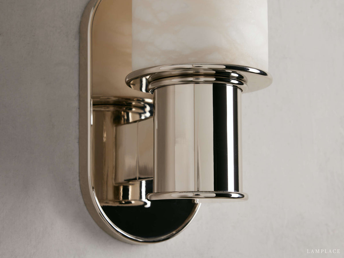 Harlin Sculpted Alabaster Wall Sconce