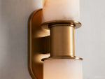 Harlin Sculpted Alabaster Wall Sconce