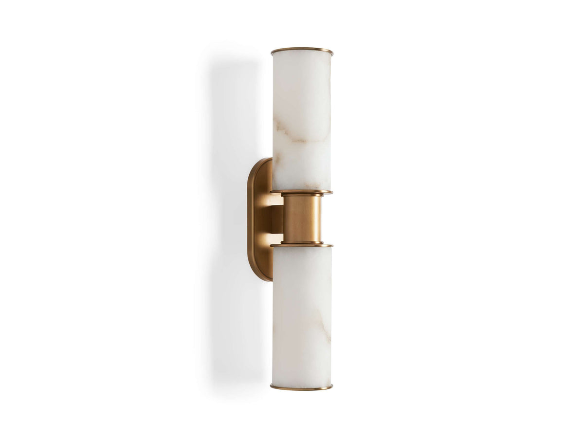 Harlin Sculpted Alabaster Wall Sconce