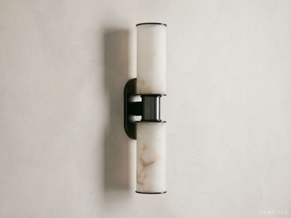 Harlin Sculpted Alabaster Wall Sconce