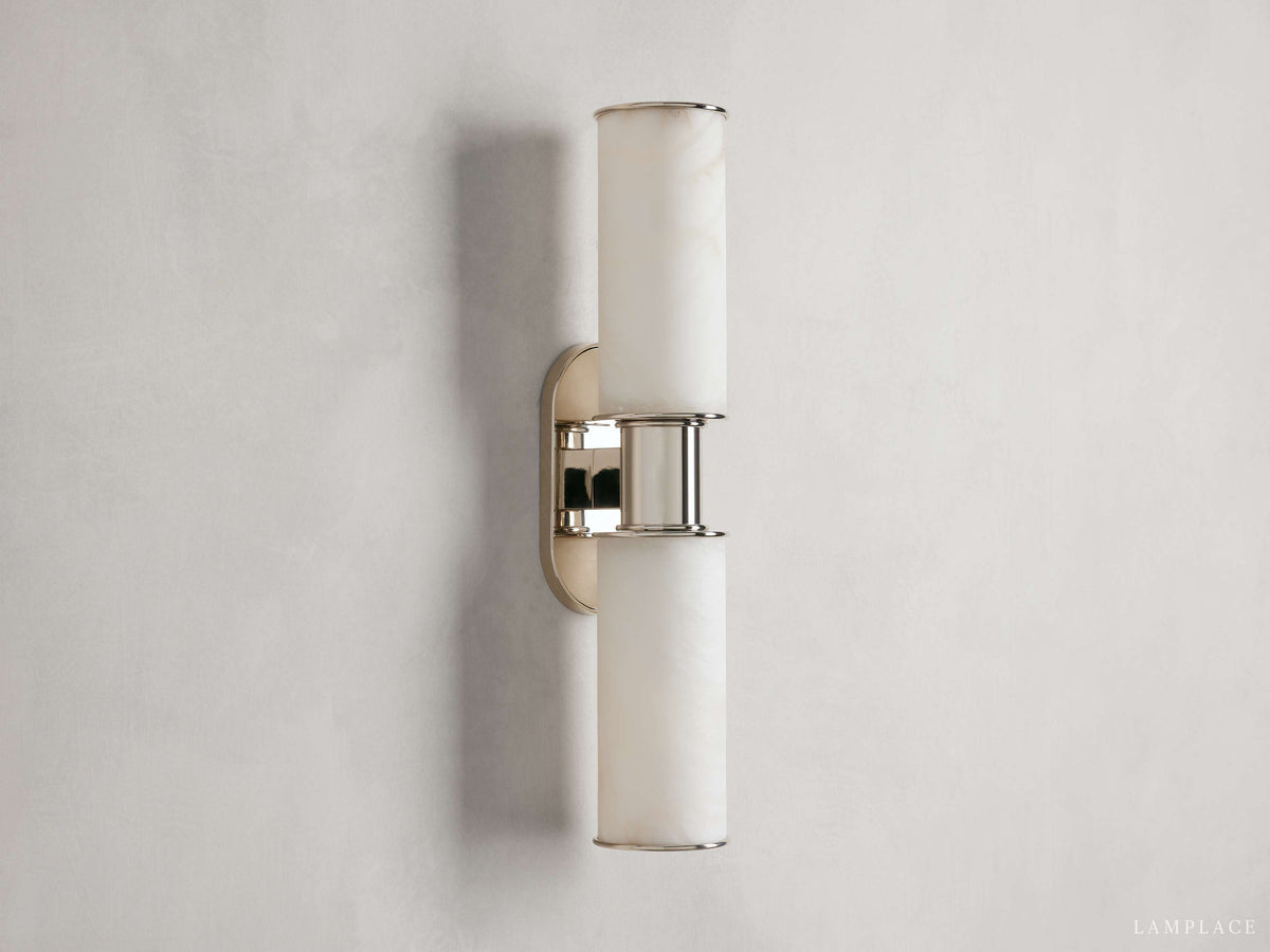 Harlin Sculpted Alabaster Wall Sconce