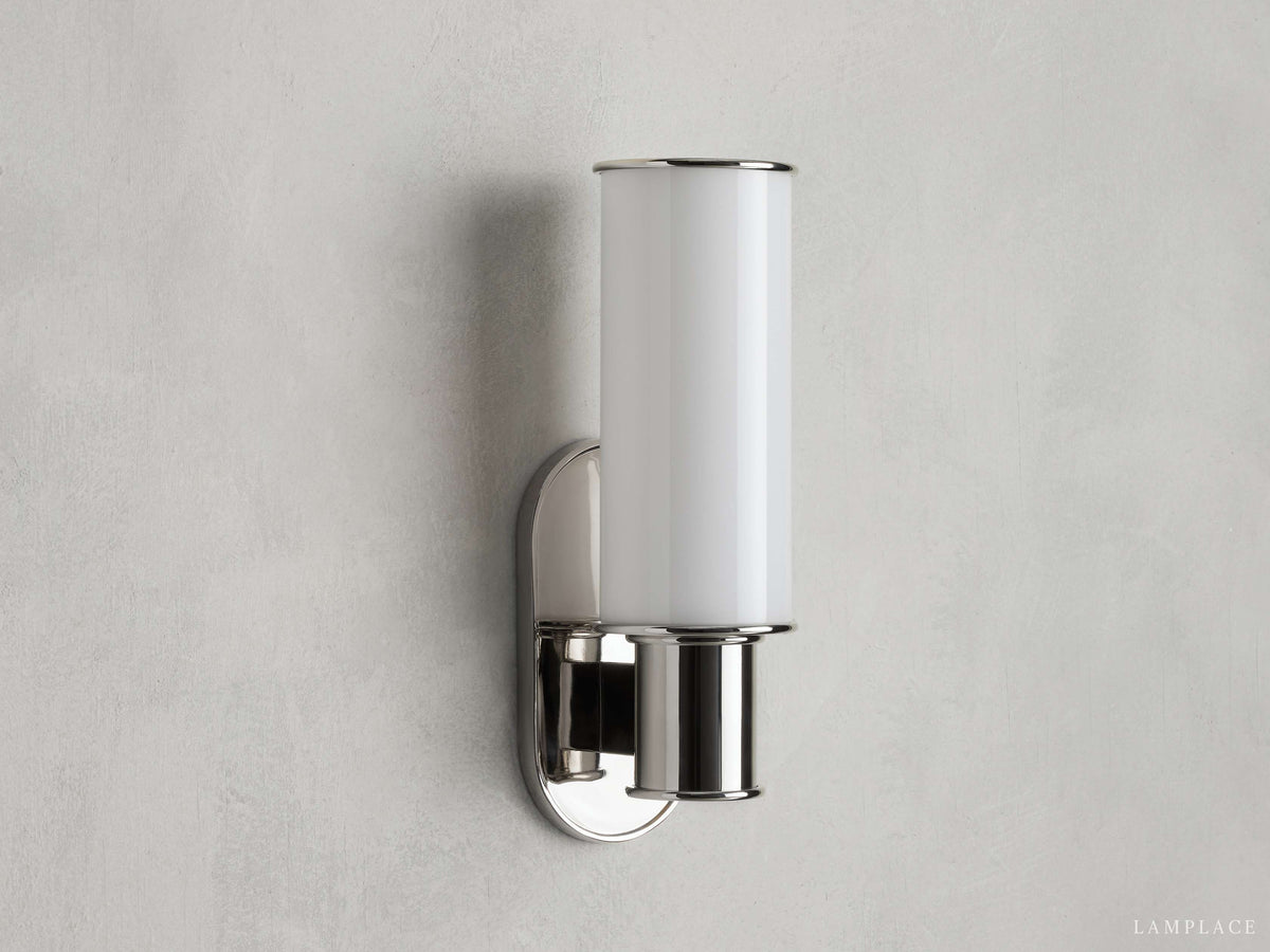 Harlin Milk Glass Wall Sconce