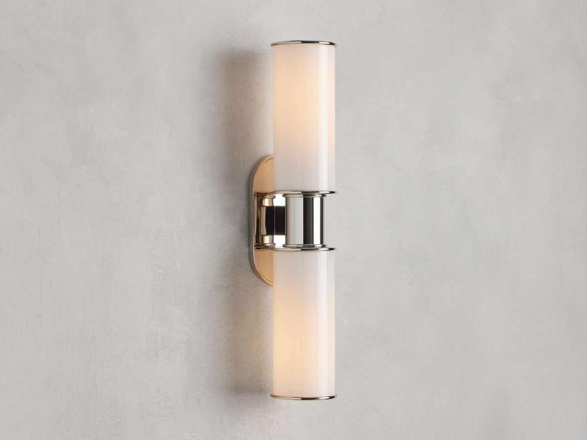 Harlin Milk Glass Wall Sconce