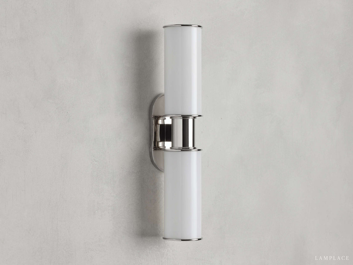 Harlin Milk Glass Wall Sconce